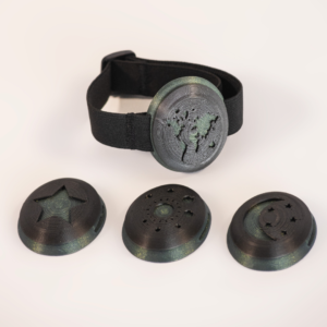 Brazalete Escudo Verde Espacial - Fornitura Negra